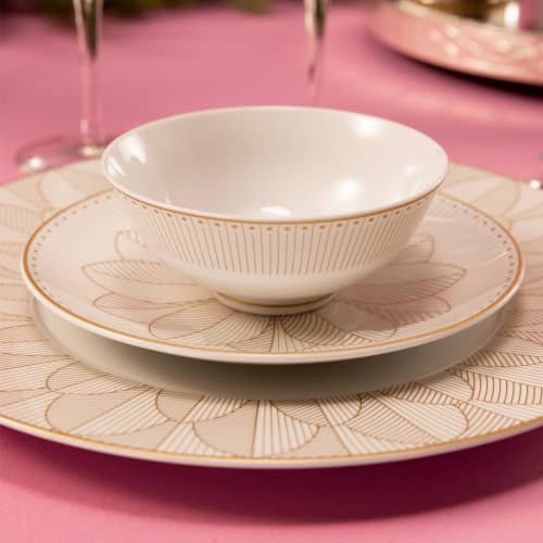 Porcelain Chinese Rice bowl Gold Finish Malmaison Impériale